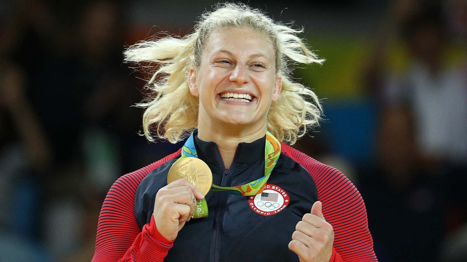 Kayla Harrison wins another gold – thanks to her lucky socks?