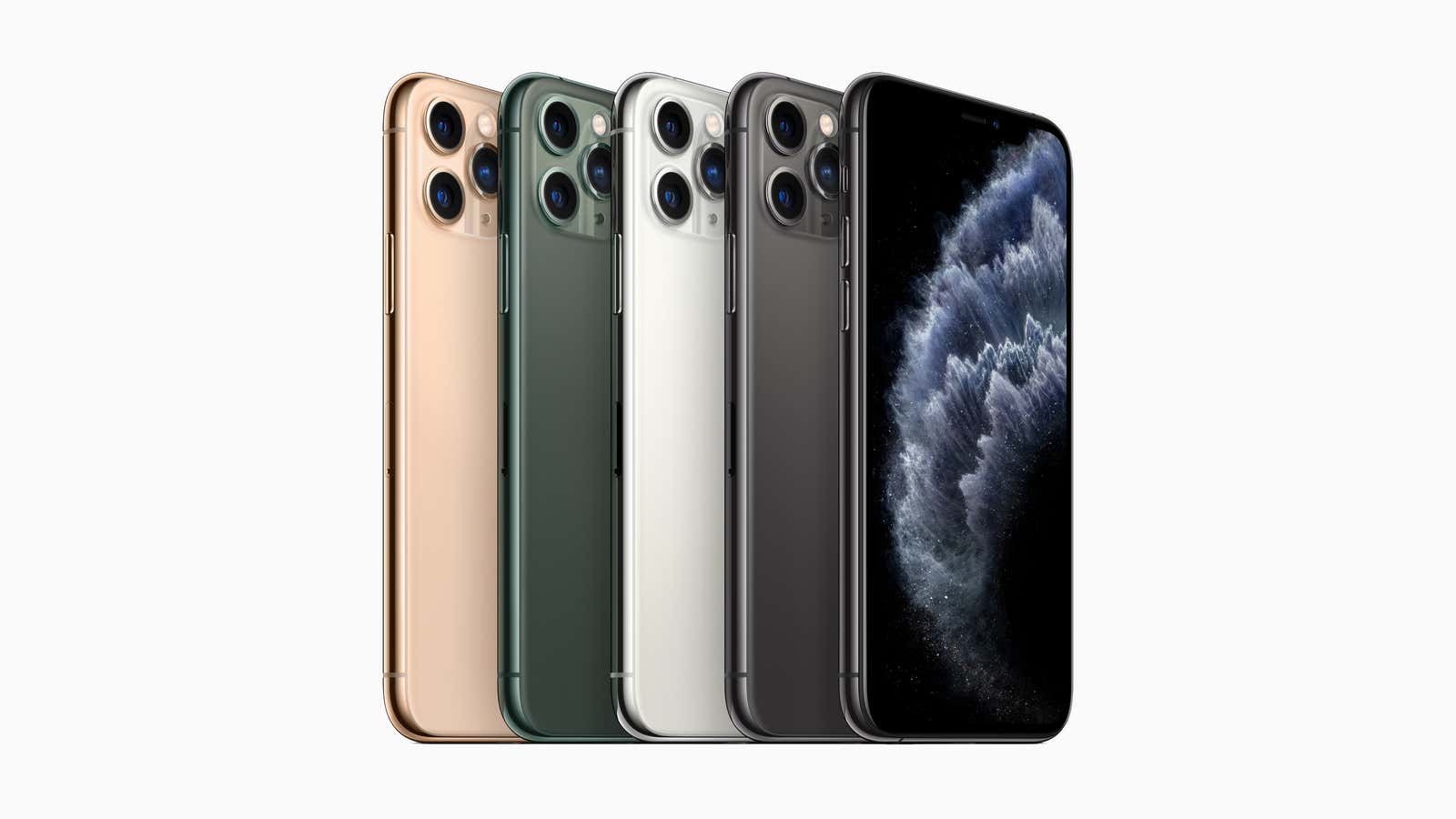 The “Pro” rainbow of the iPhone 11 Pro.