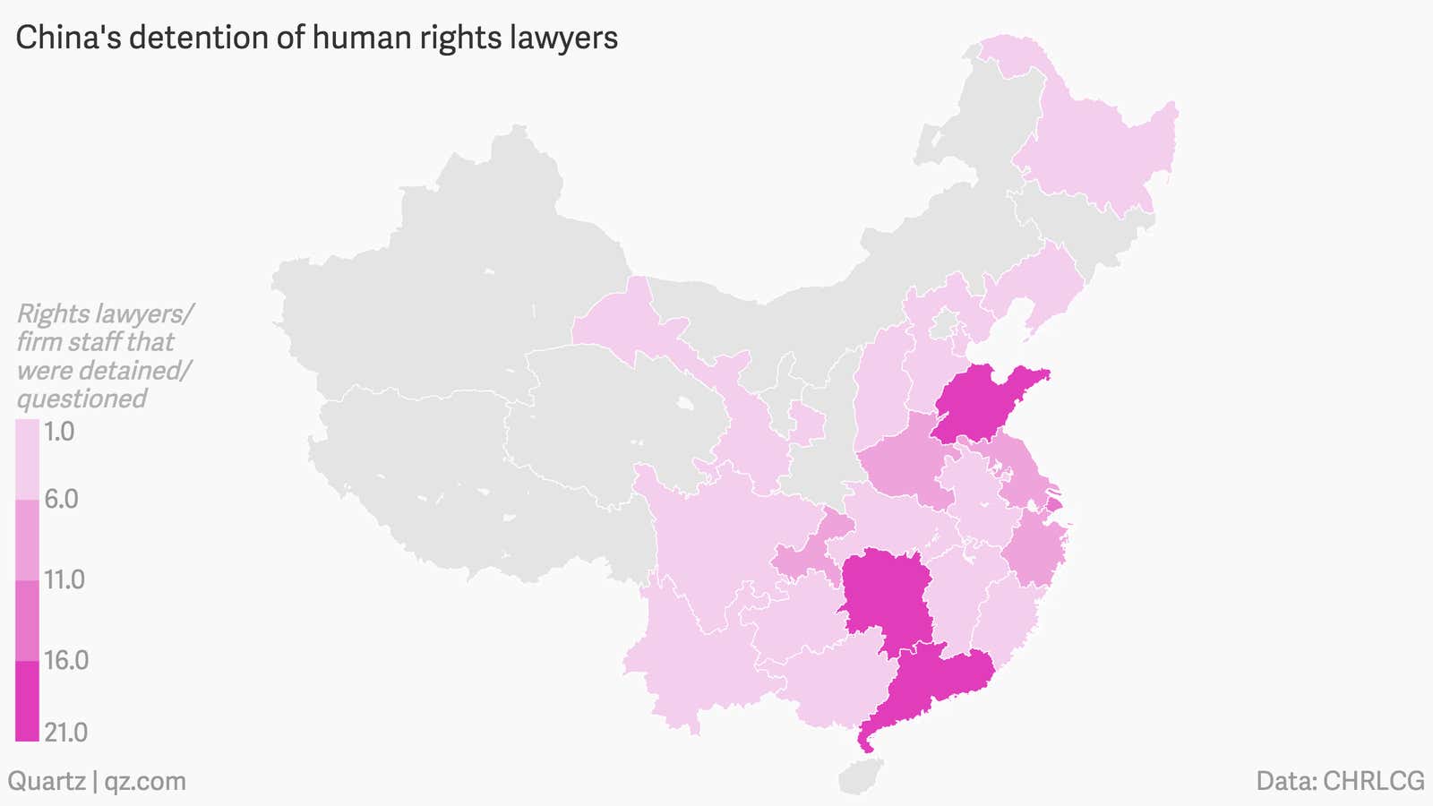 As of July 14 at 19:30 in Hong Kong time, the number had climbed up to 159, according to China Human Rights Lawyers Concern Group, a Hong Kong-based non-profit advocacy group.