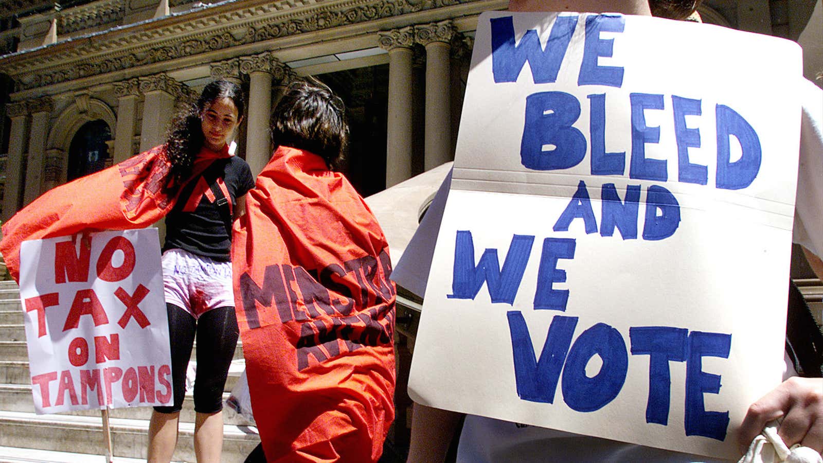 “We bleed and we vote!”
