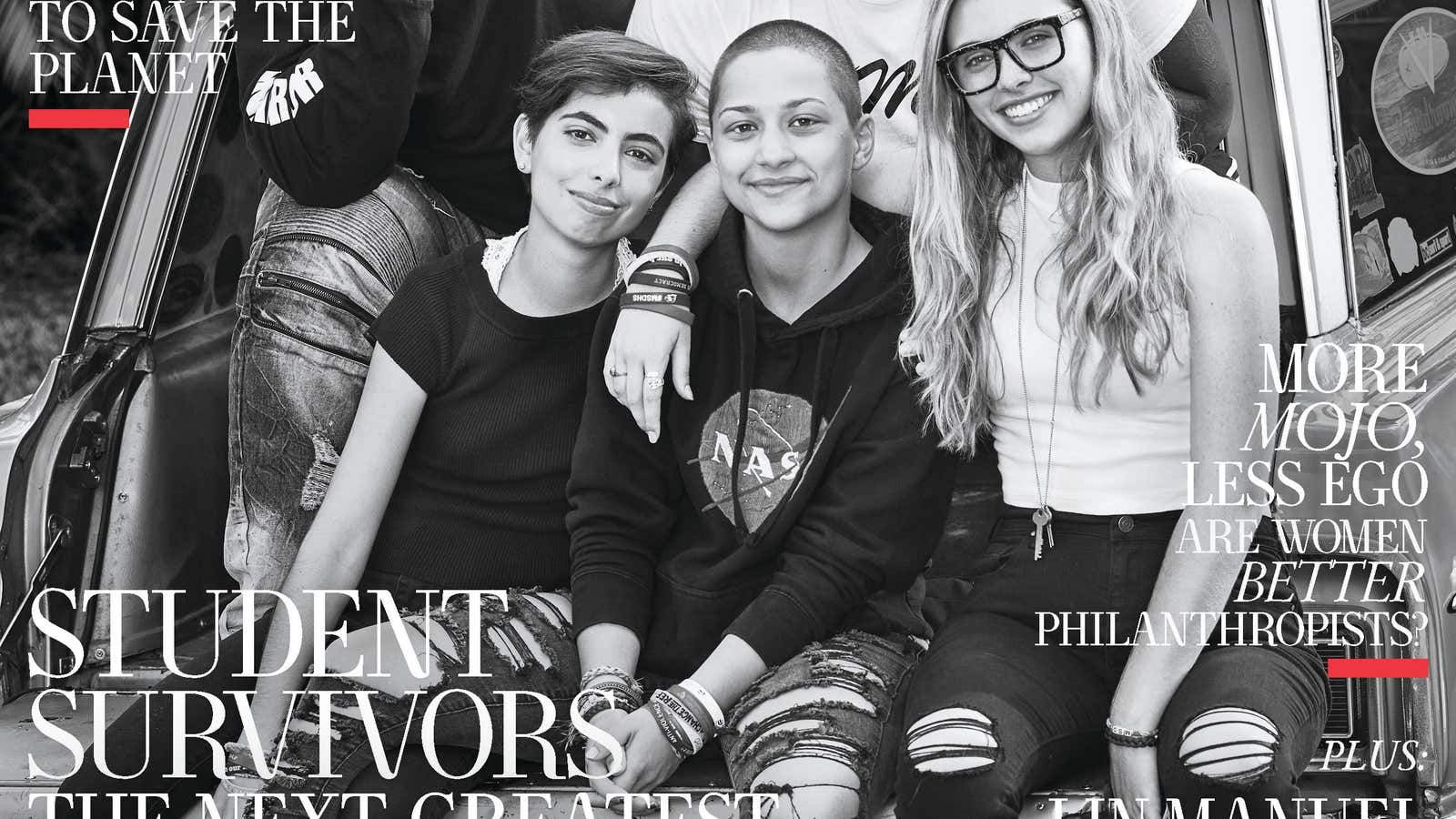 The Parkland survivors grace the cover of Town &amp; Country, a luxury travel magazine.