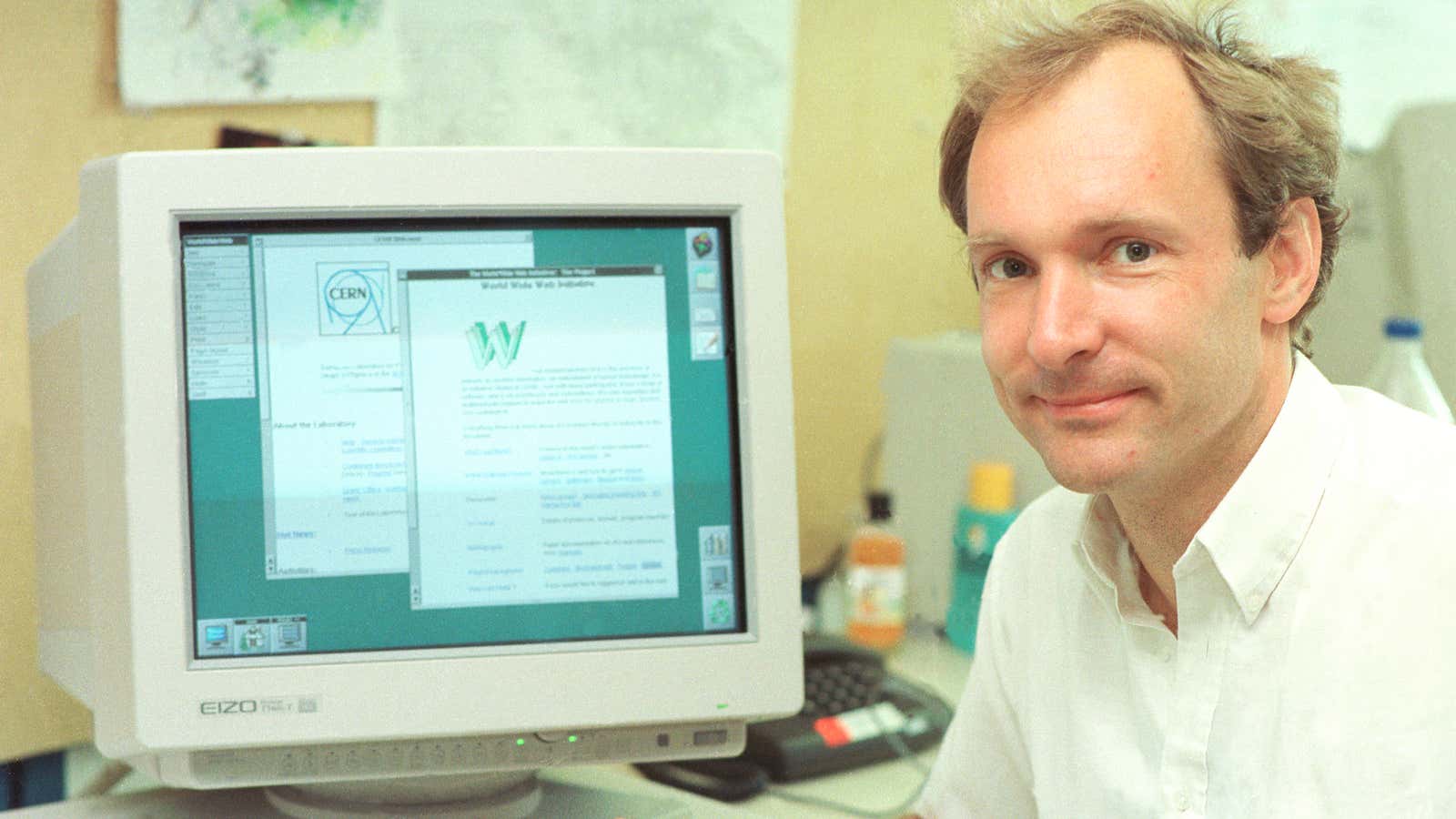 Tim Berners-Lee, the creator of the World Wide Web, in 1994.