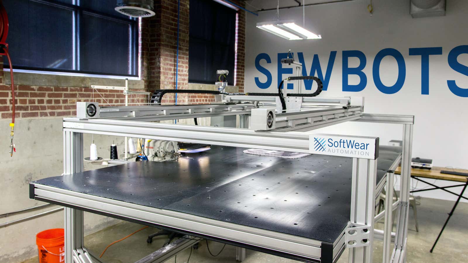SoftWear Automation’s ultra-fast sewbot.
