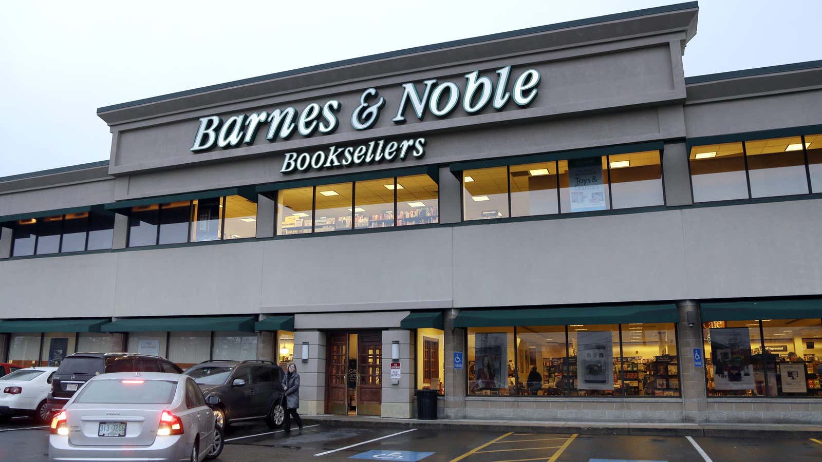 The exterior of a Barnes &amp; Noble bookstore is seen in Salem, N.H., Tuesday, Nov. 27, 2012. Barnes &amp; Noble on Thursday, Nov. 29, 2012,…