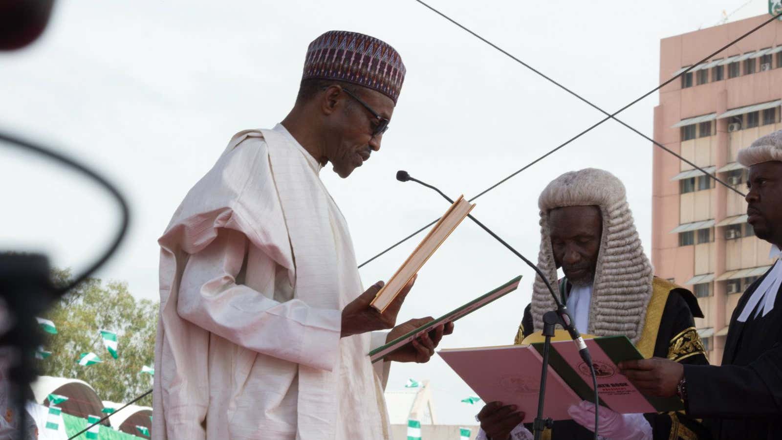 Nigeria’s new president Muhammadu Buhari