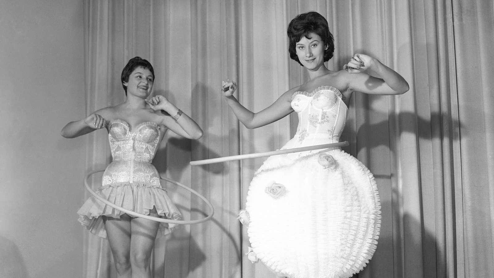 A West German fashion show, 1958.