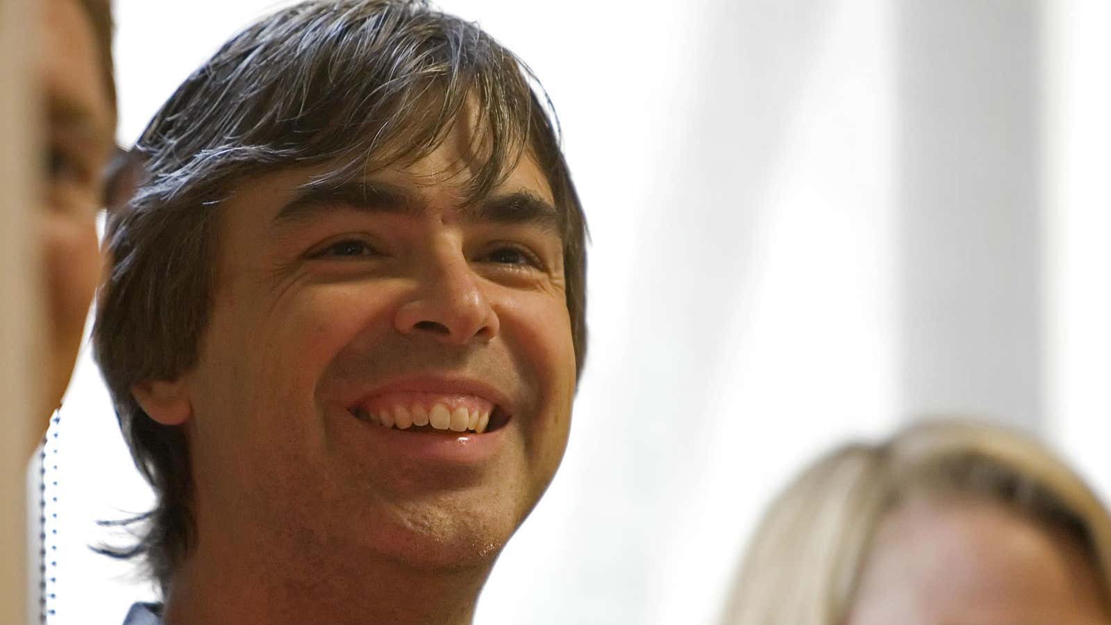 Larry Page has reasons to be cheerful.