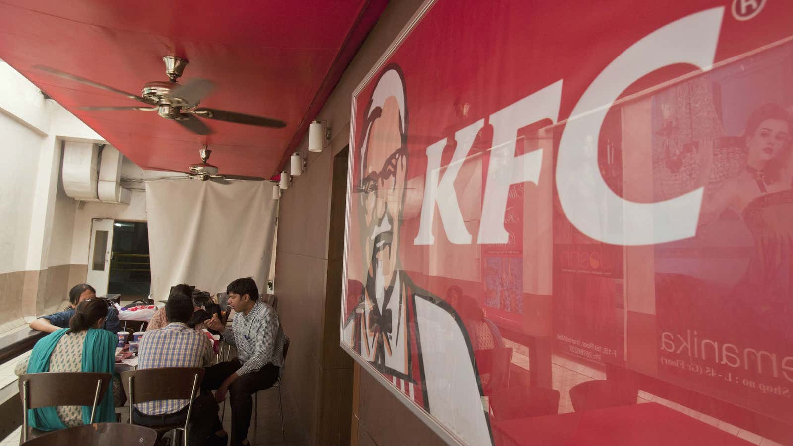 One thing KFC isn’t changing in India is Colonel Sanders.