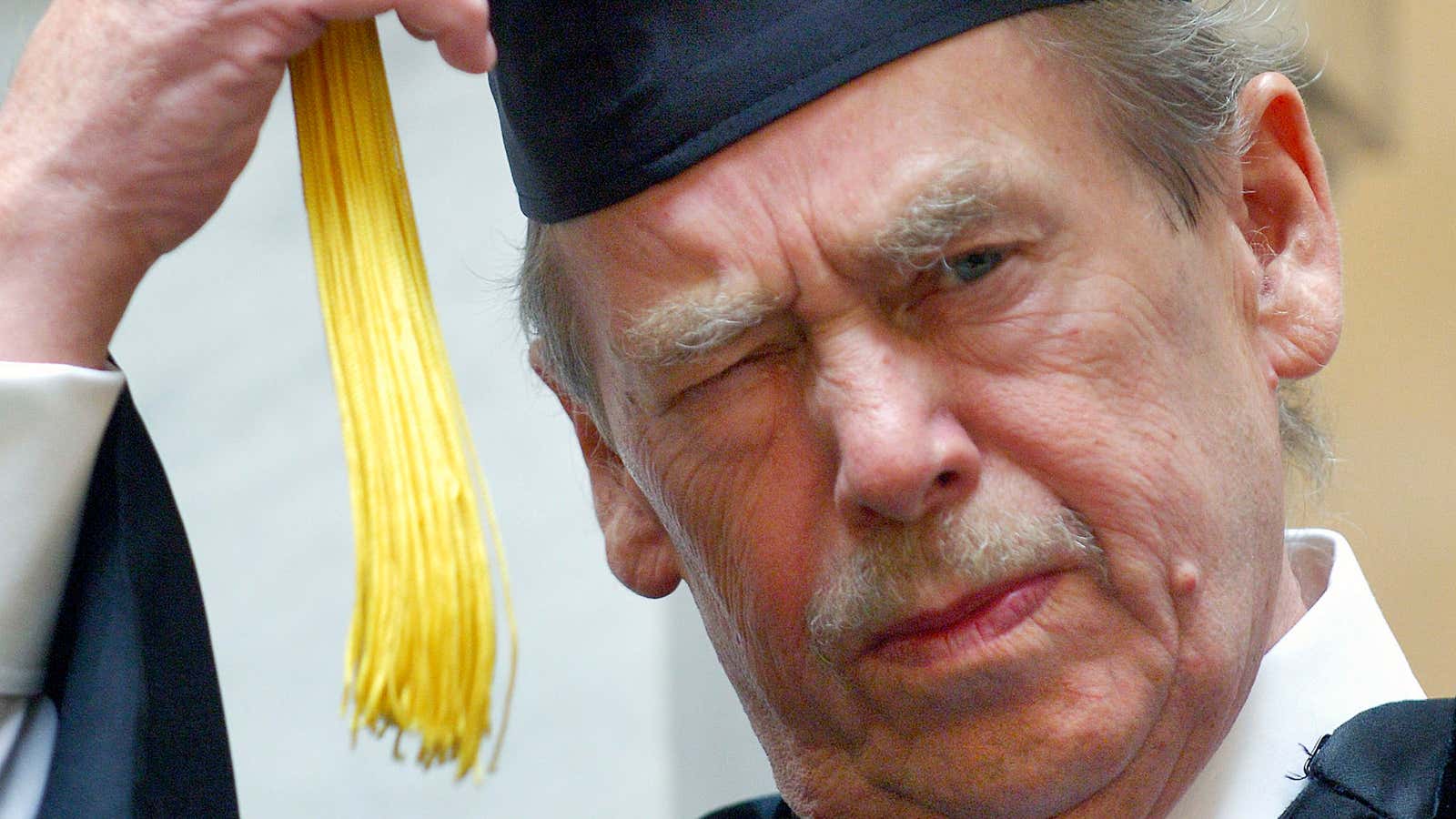 Vaclav Havel might be rethinking that honorary doctorate from Thunderbird.