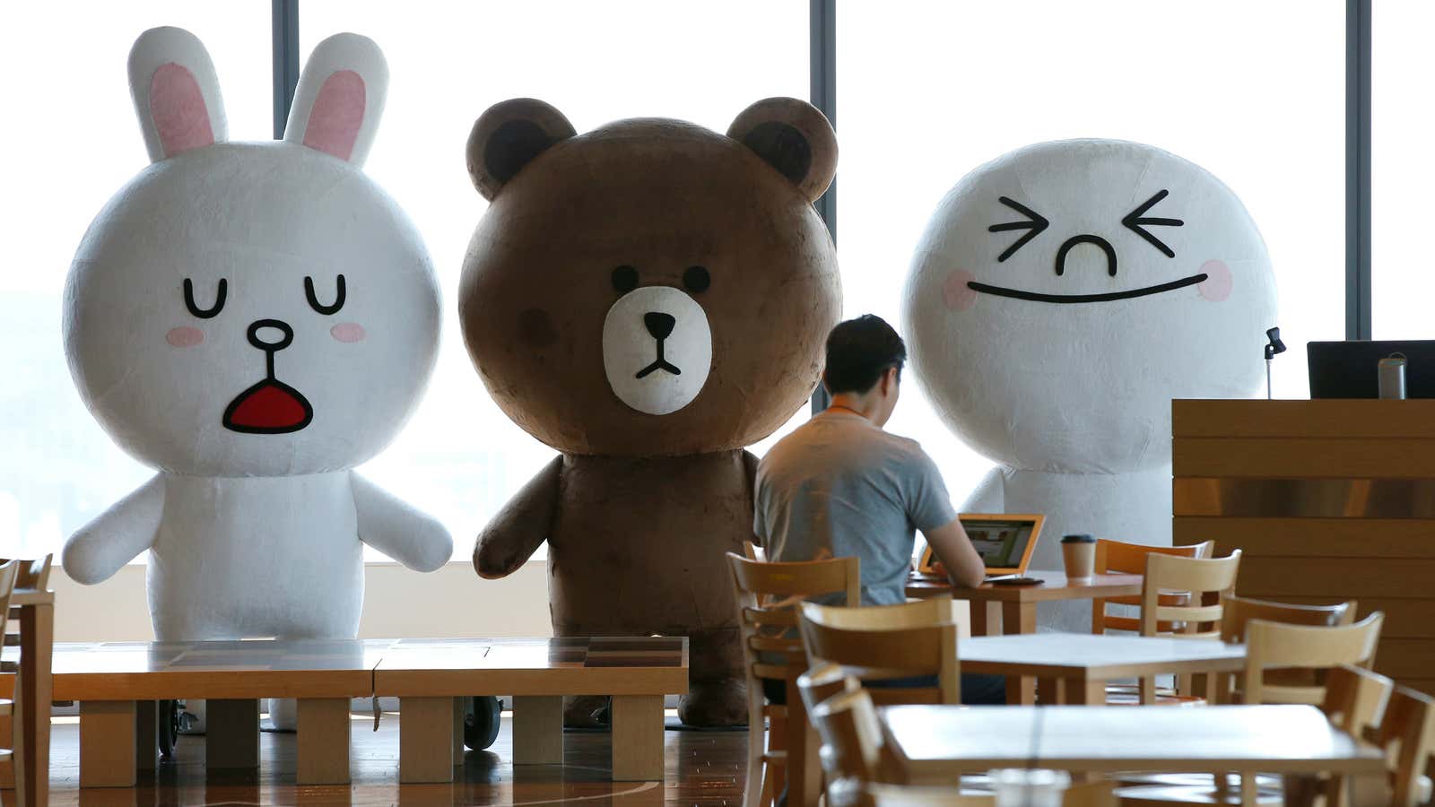 Cony, Brown, and Moon have mixed feelings about Line’s IPO.