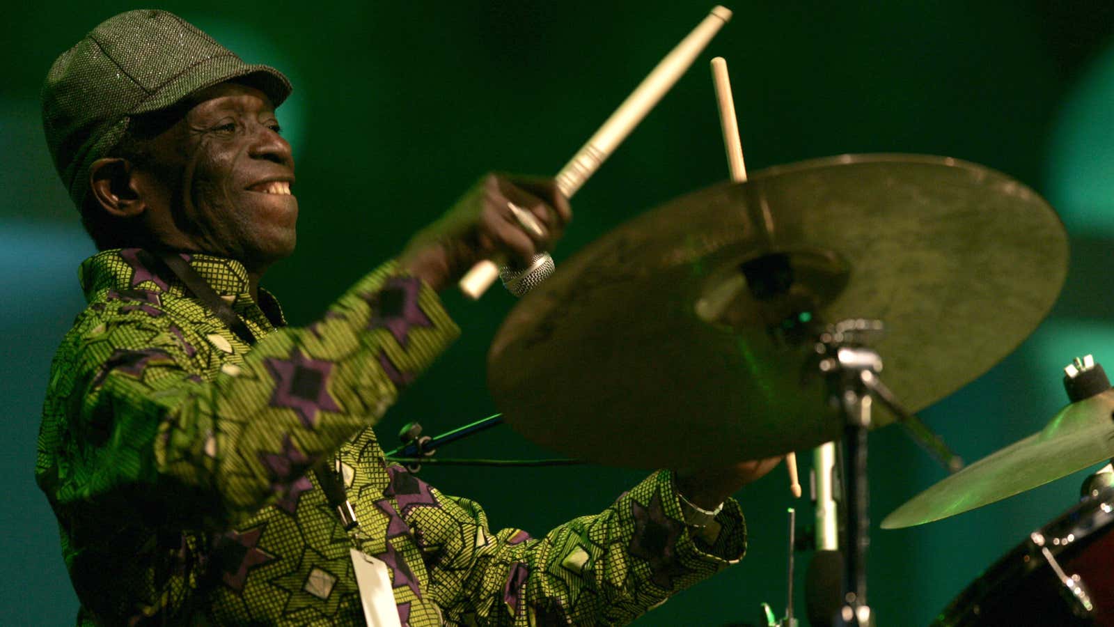 Nigerian drummer Tony Allen performs at the Mawazine Festival in Rabat, Morocoo May 17, 2008.