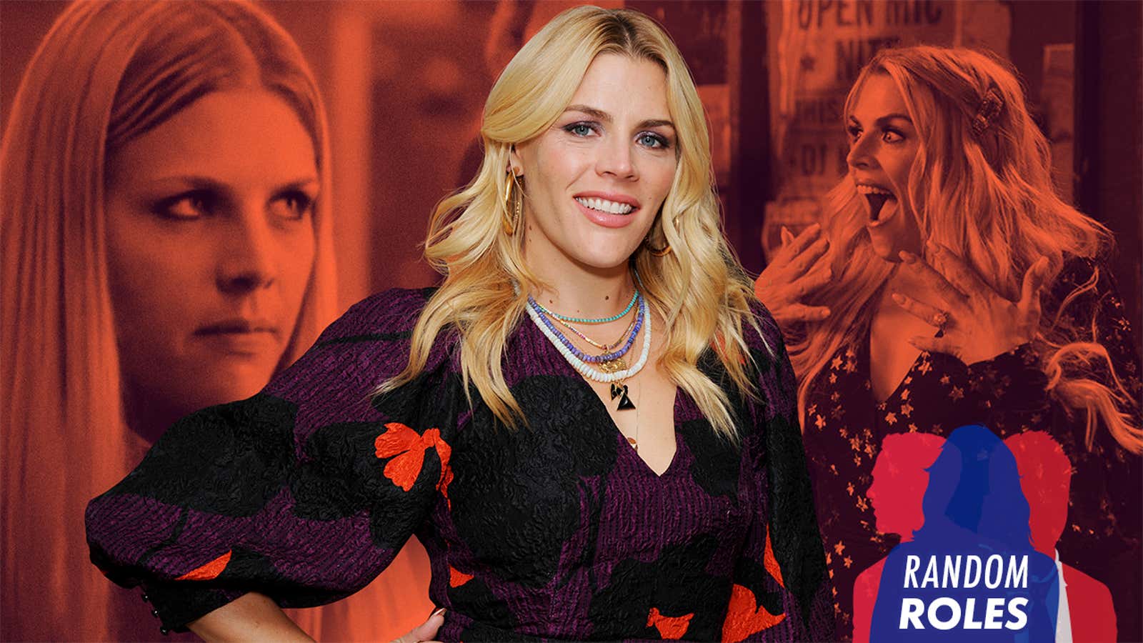 Left and right: Busy Philipps in Freaks And Geeks (Screenshot/YouTube) and Girls5eva (Photo: Heidi Gutman/Peacock). Center: Philipps (Photo: Simon Russell/Getty Images)