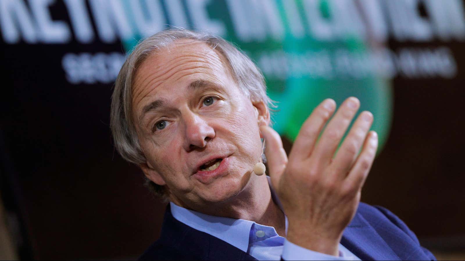 Ray Dalio, founder, co-chief investment officer and co-chairman of Bridgewater Associates, speaks at the 2017 Forbes Under 30 Summit in Boston, Massachusetts, U.S. October 2,…