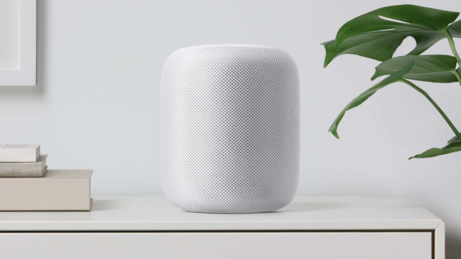 Apple’s newest gadget, the HomePod.