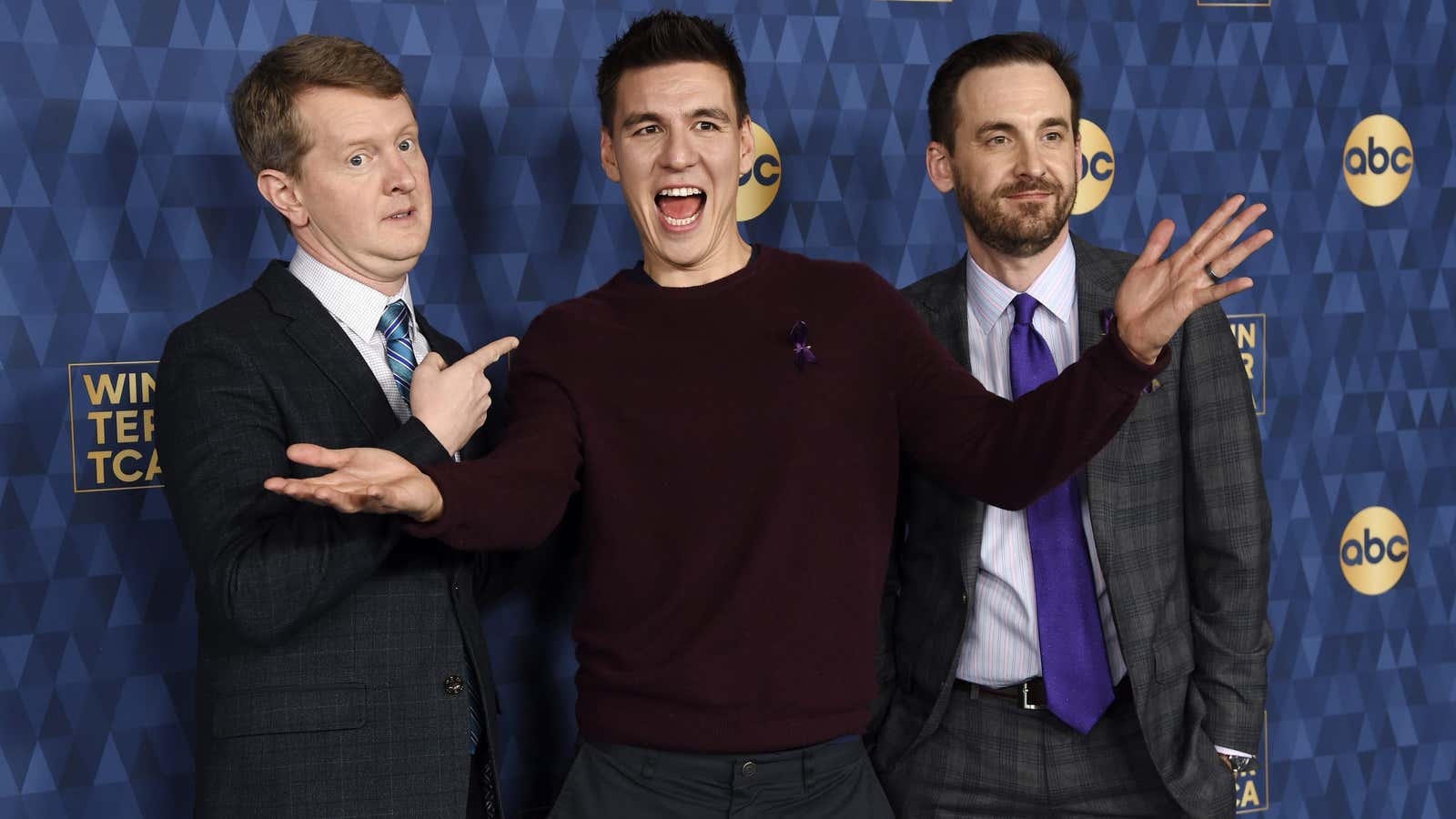 The three greatest Jeopardy players of all time.
