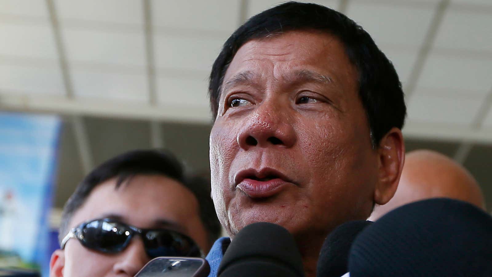 Rodrigo Duterte is a sexist who thrives off hate speech and populist anger.