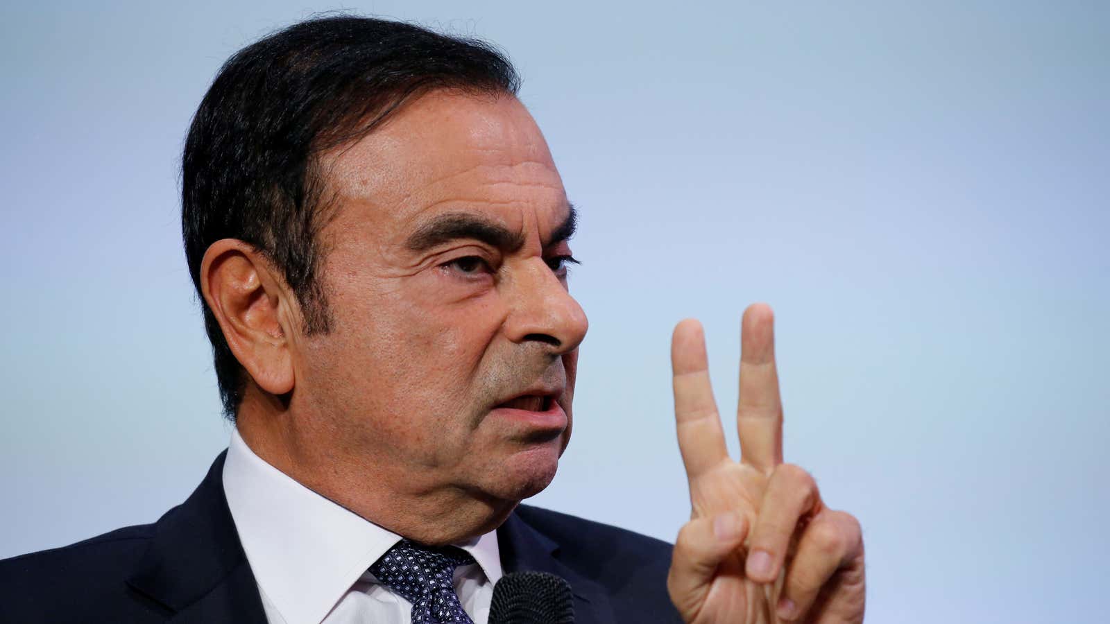 Two strikes? Ghosn is out as chairman of Nissan, but Renault still hasn’t sacked him.
