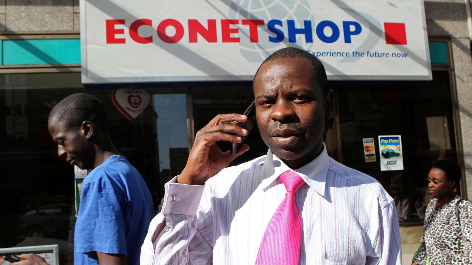 Econet EcoCash mobile money system dominates in Zimbabwe