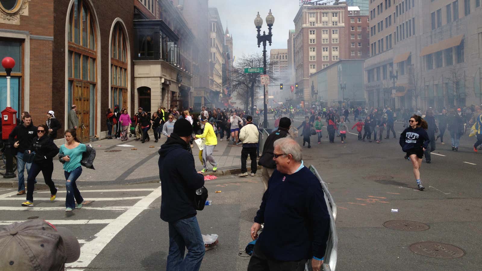 One lingering digital remnant of Dzhokhar, caught in a Facebook photo (in a white cap, at left).