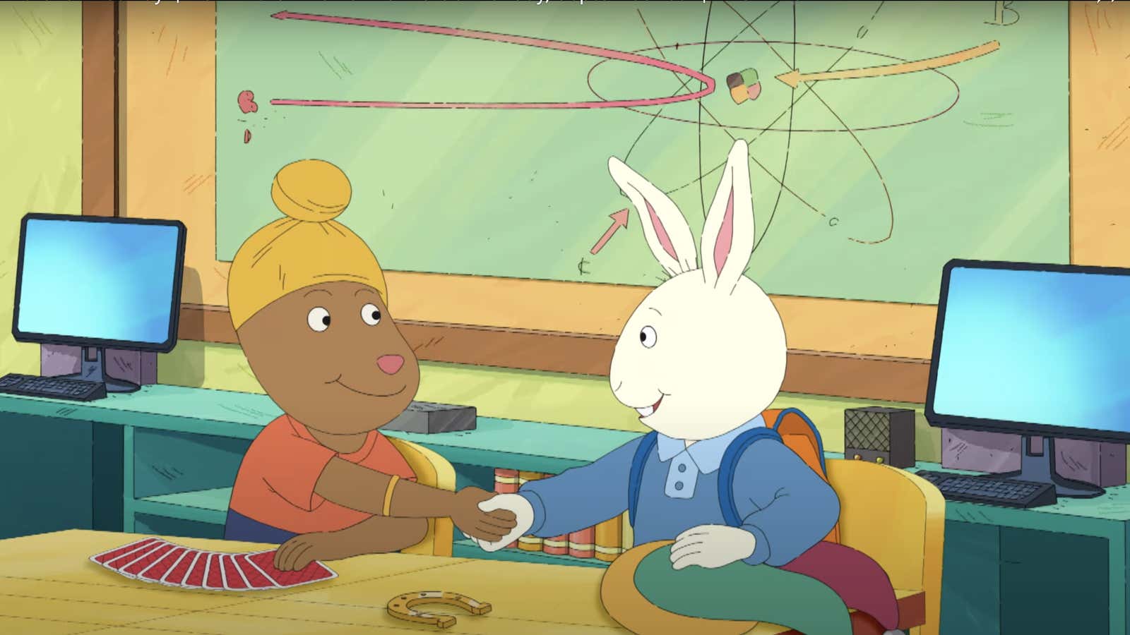 Arthur’s First Day introduces a new friend.
