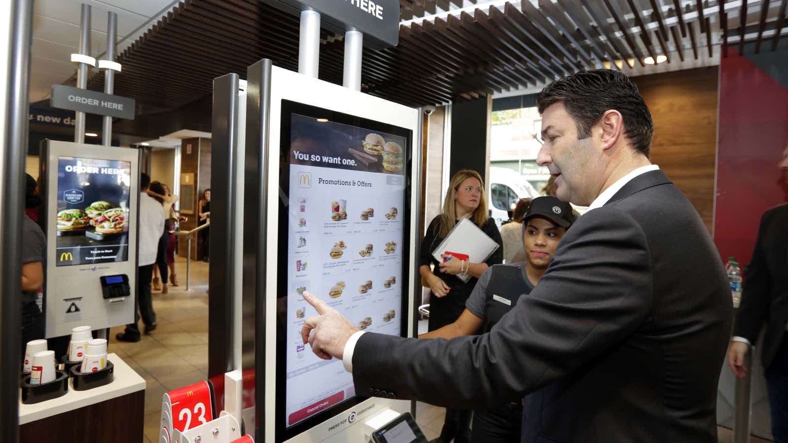 McDonald’s automated screens: The future is already here.