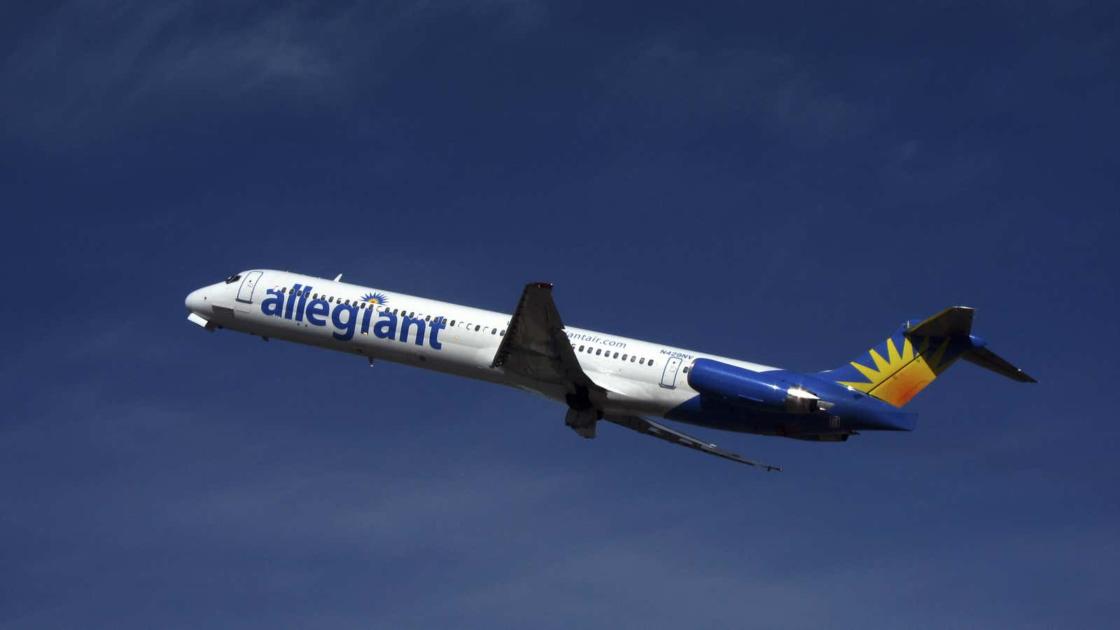 A (very old) MD-83 passenger jet.