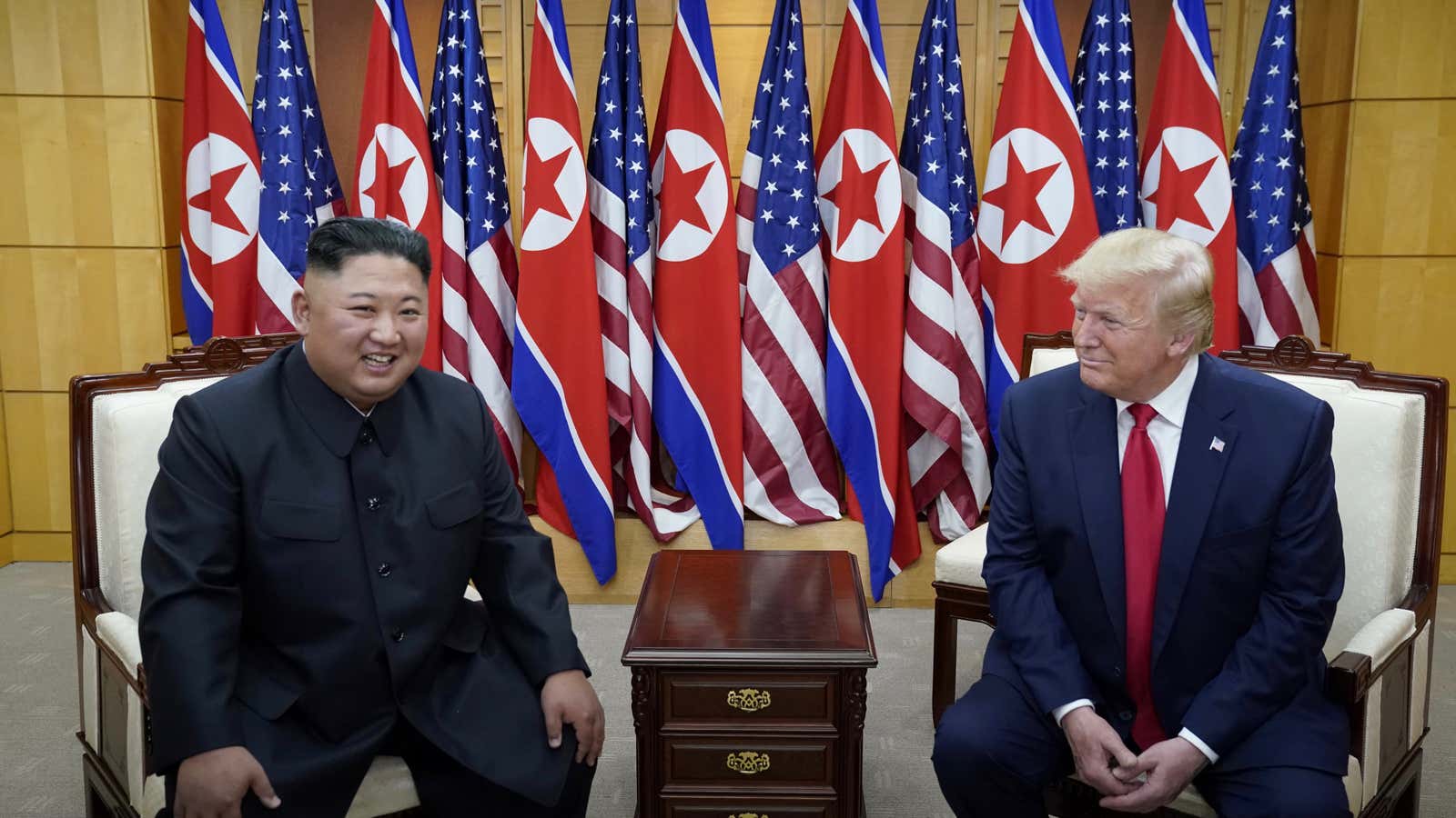 Kim and Trump at the DMZ makes for great TV.