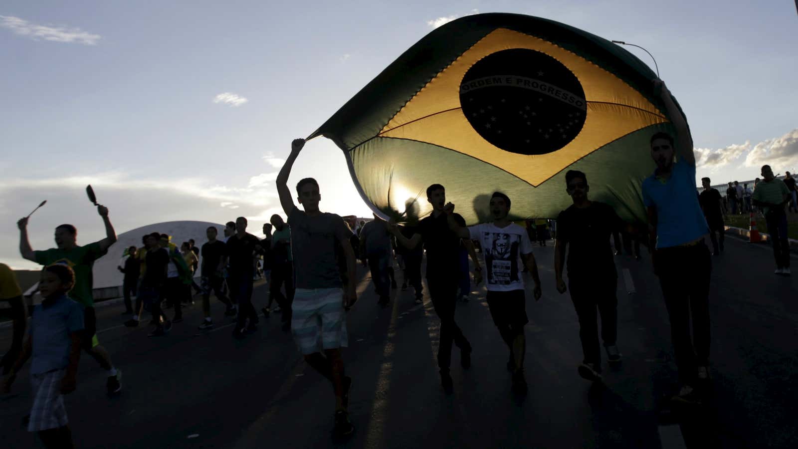 The sun has set on a period of prosperity in Brazil.