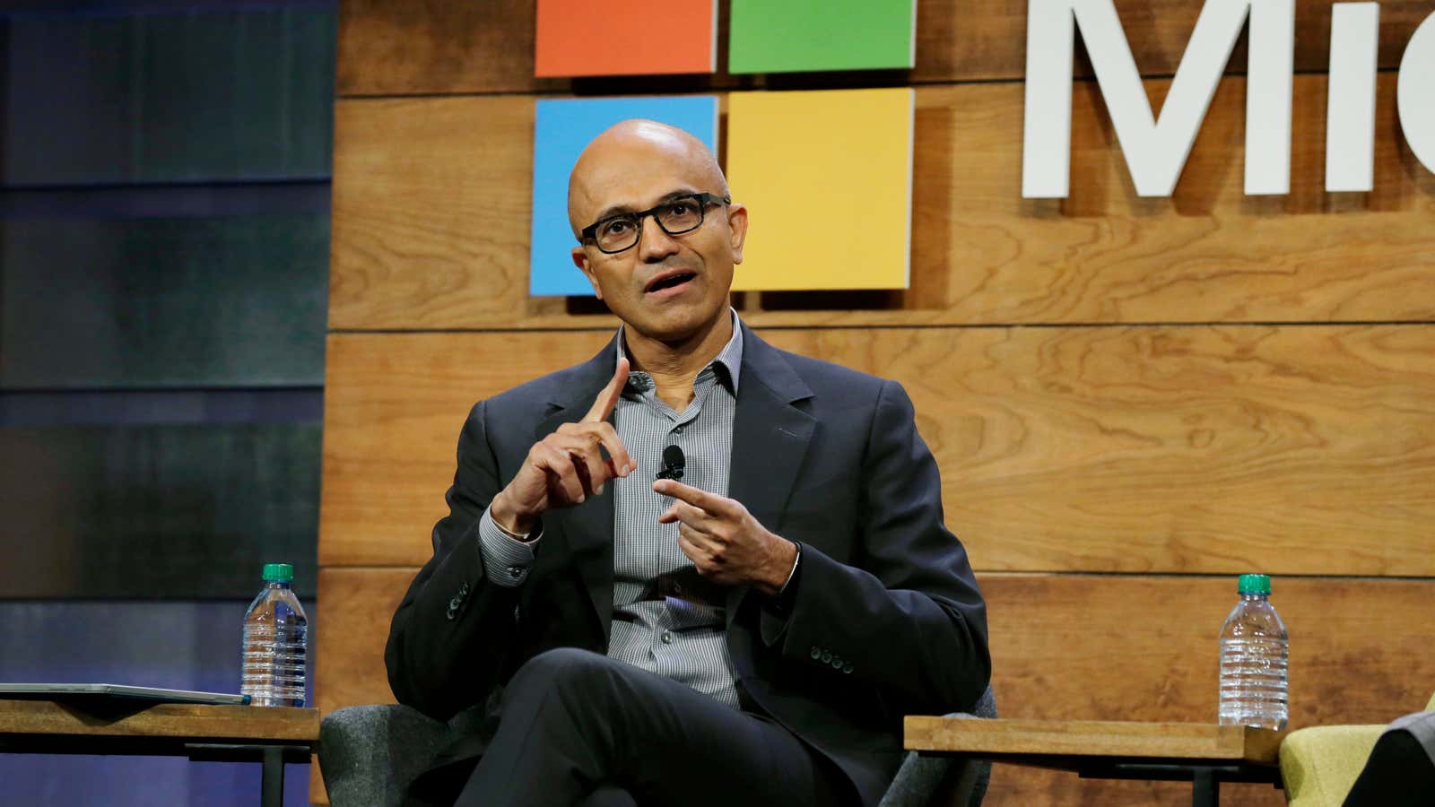 Satya Nadella, potentially in the middle of a list.
