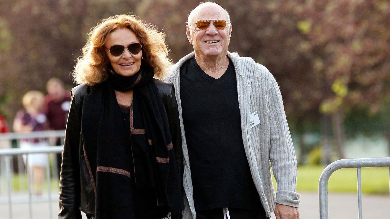 Power couple Diane Von Furstenberg and Barry Diller look fab at this year’s conference
