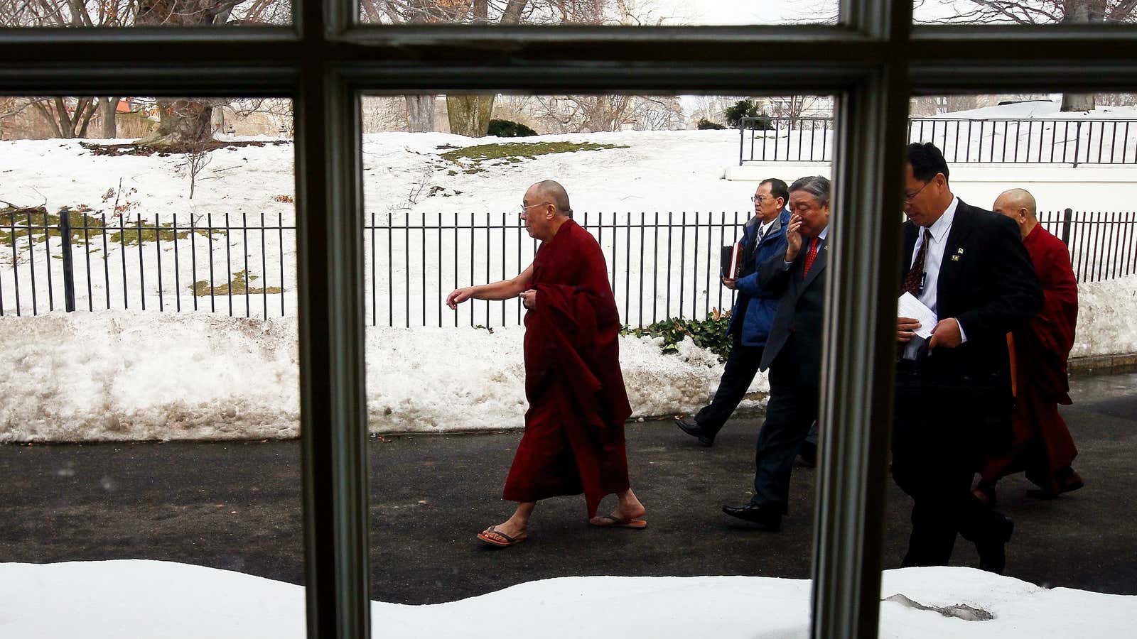 Sneaking out the back of the White House really isn’t necessary.