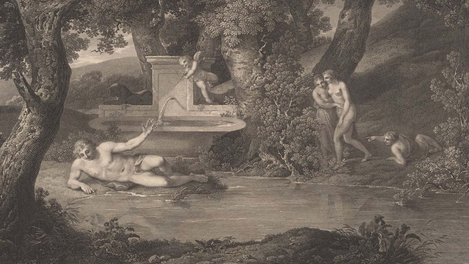 Narcissus meets his fate.