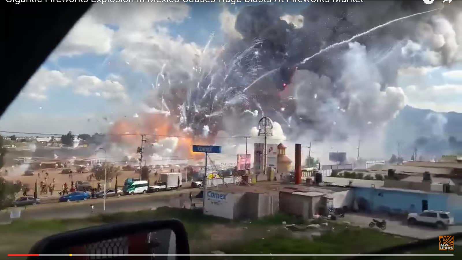 Explosions of the firework market in Tultepec, outskirts of Mexico City, Mexico.