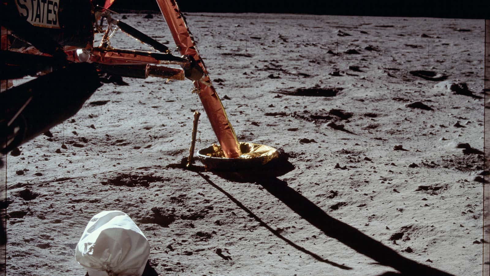 One leg of the lunar module.
