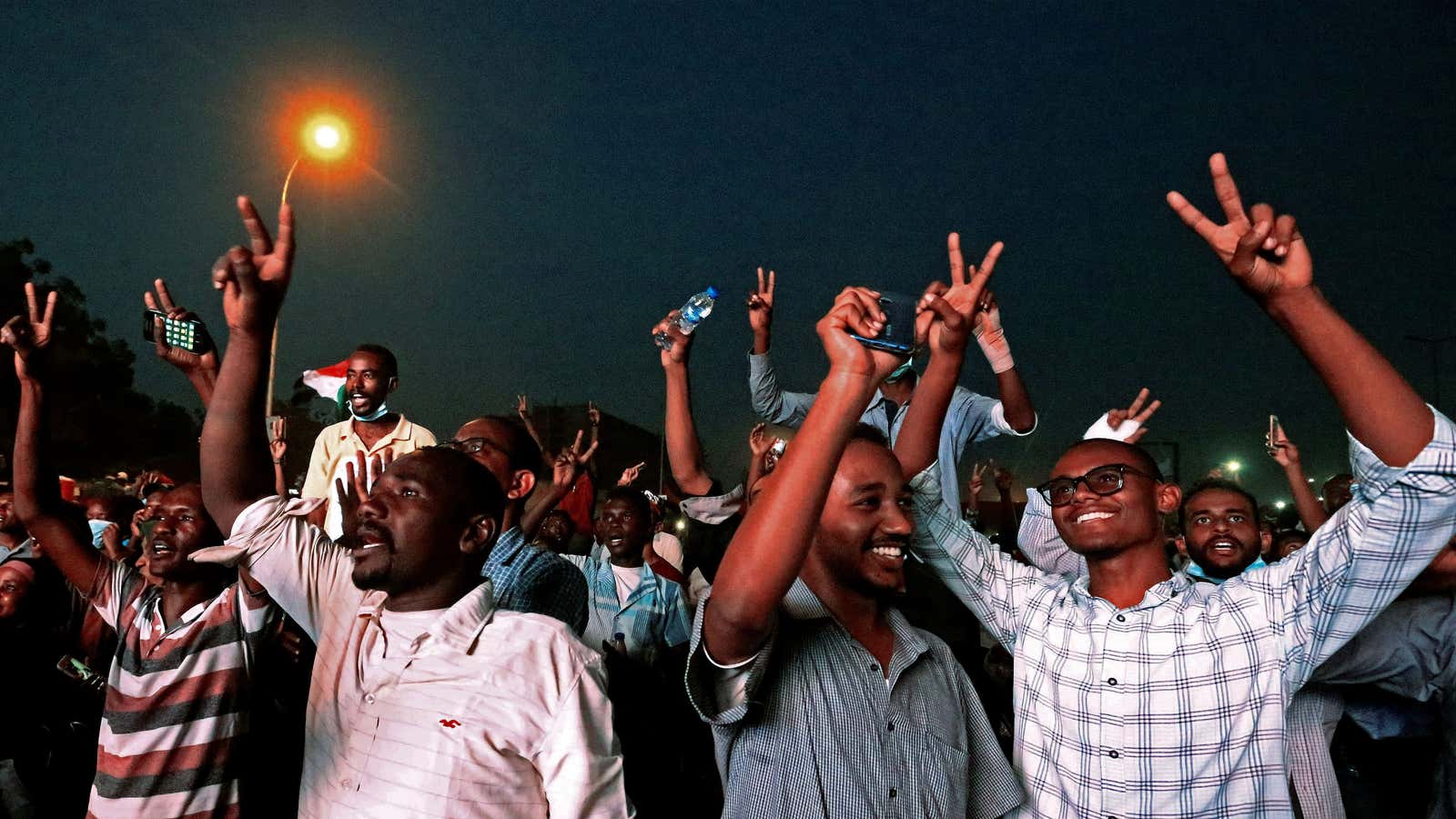Protesting al-Bashir