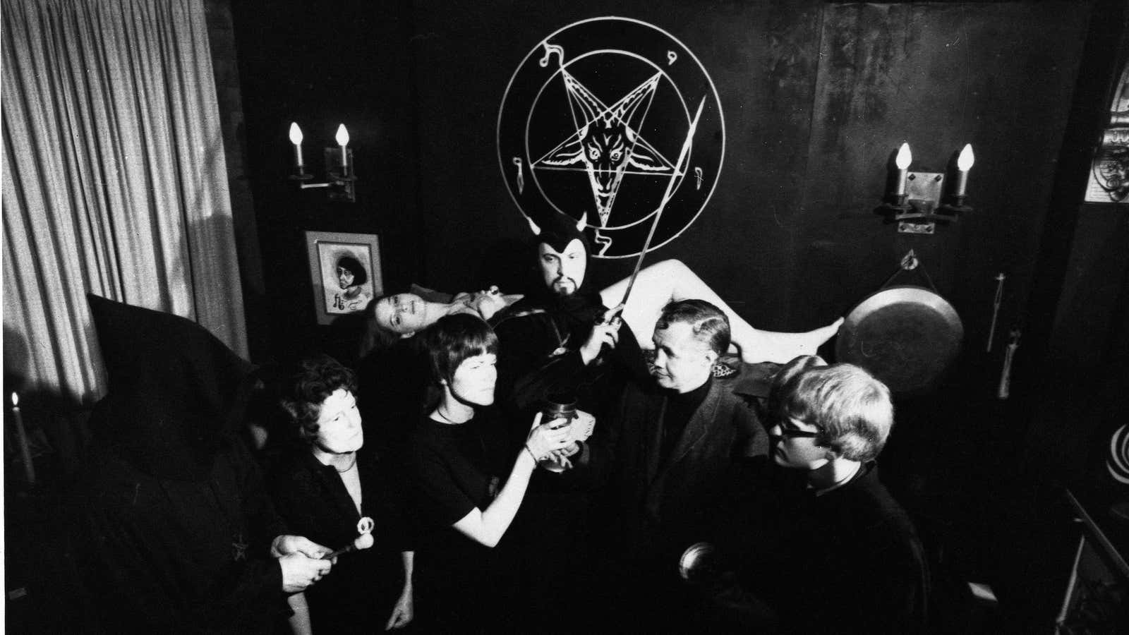 A marriage performed by Church of Satan founder Anton LaVey in 1967.