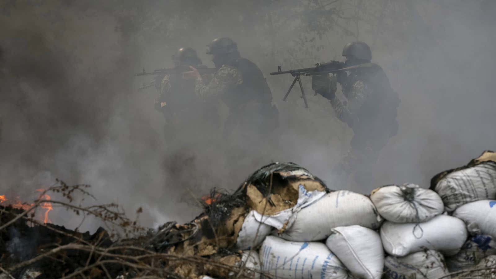 Russia is treating the presence of Ukrainian troops on Ukrainian soil as military aggression.