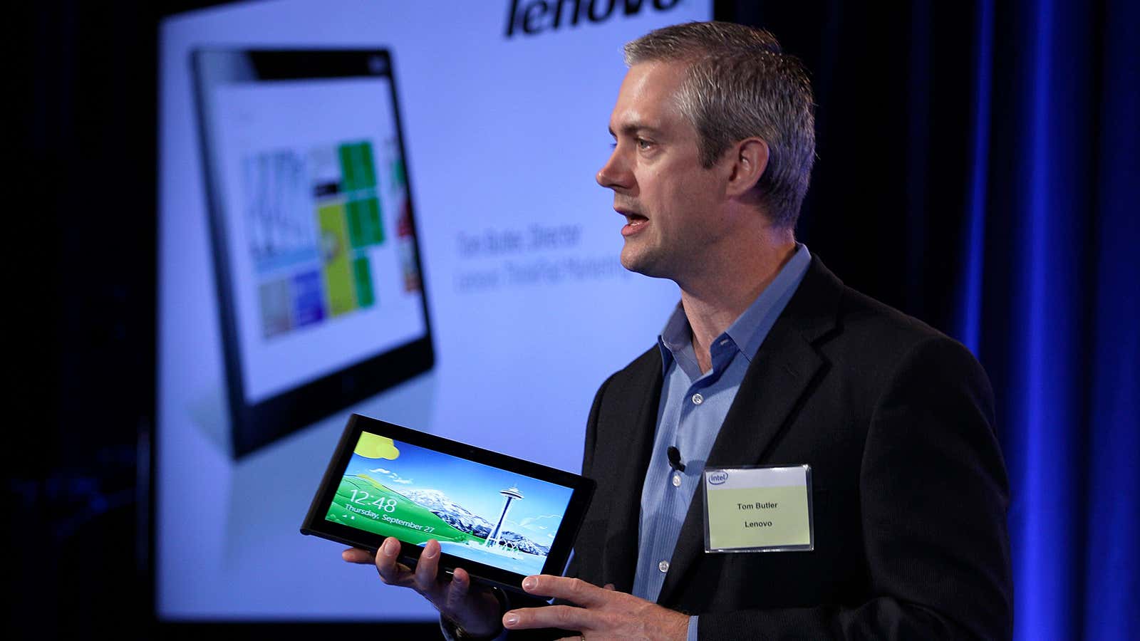 Lenovo makes tablets based on Intel’s Atom chips and Windows 8. Can Intel remain a player in that market?