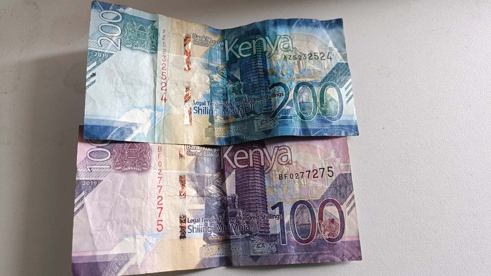 These banknotes have become a rare commodity in Kenyan banks