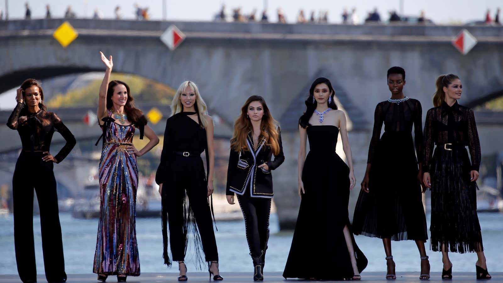 The banks of the Seine will remain an everyday fashion runway.