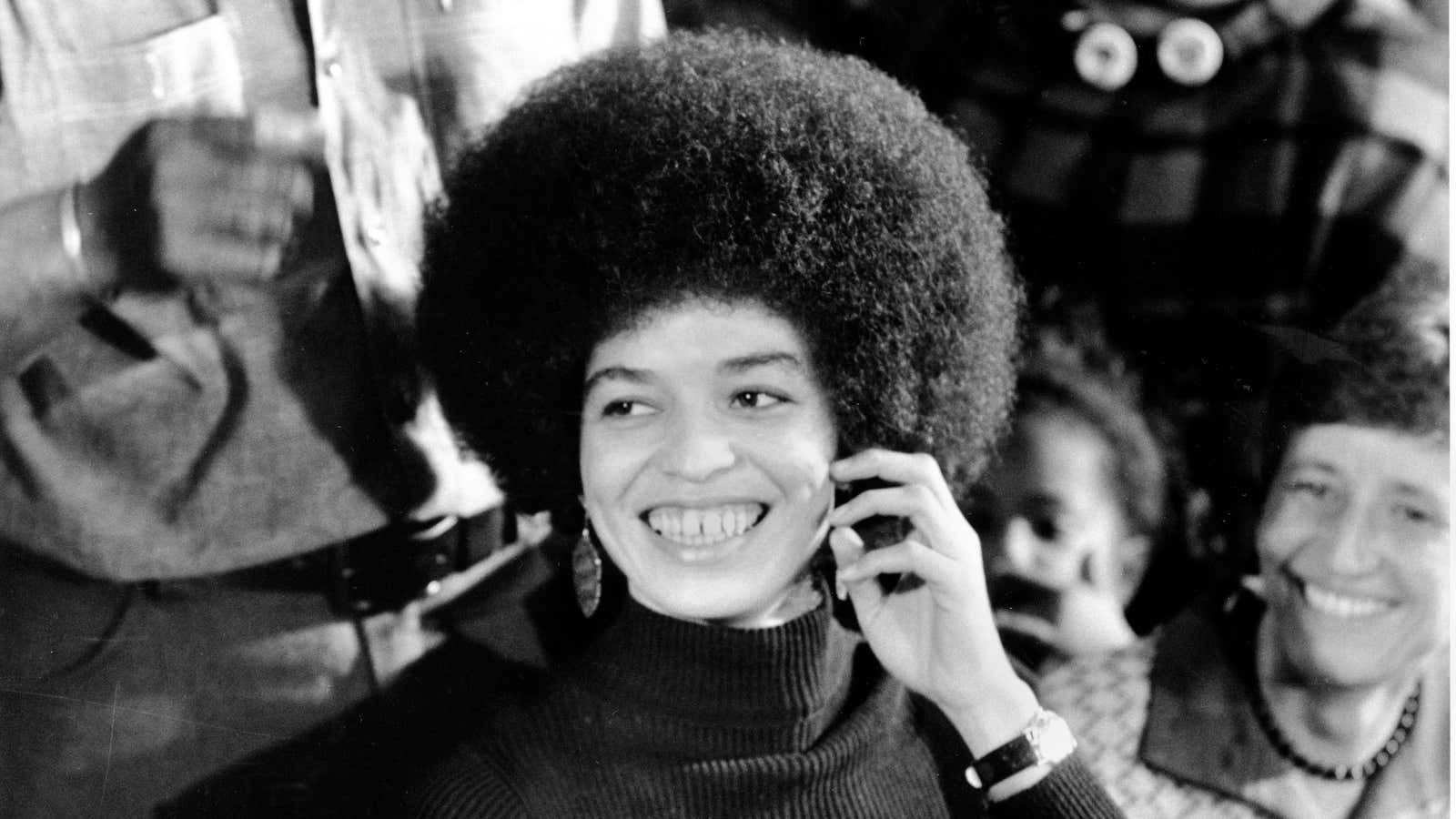When Angela Davis first wore her Afro, it was radical. More than 40 years later, it still is.