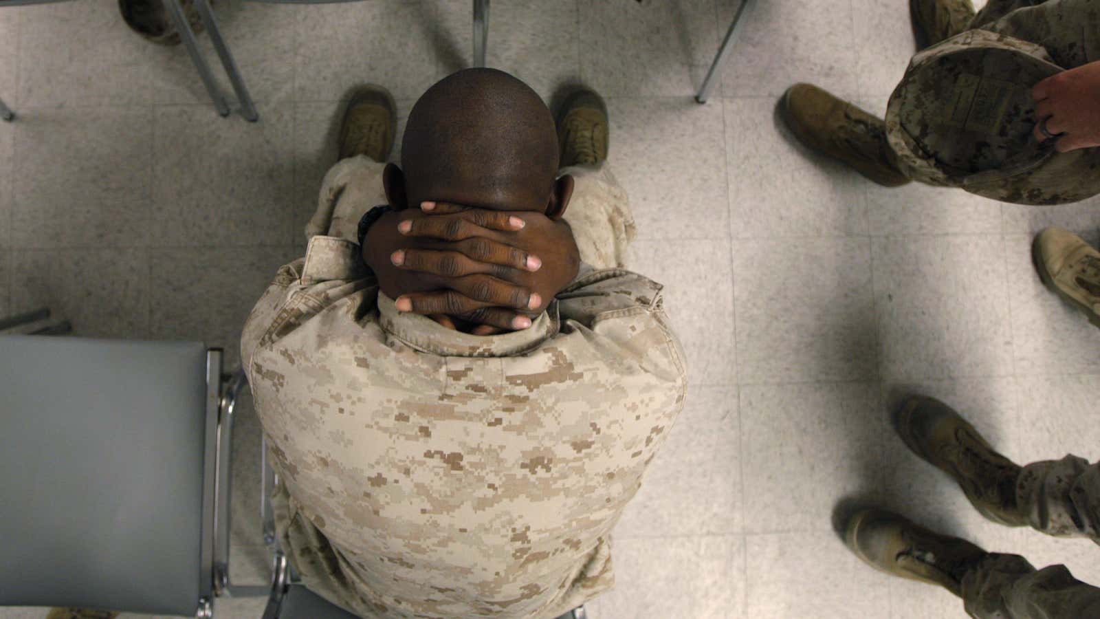 In 2012, 257,000 of the 1.5 million veterans from Iraq and Afghanistan had had a PTSD diagnosis.