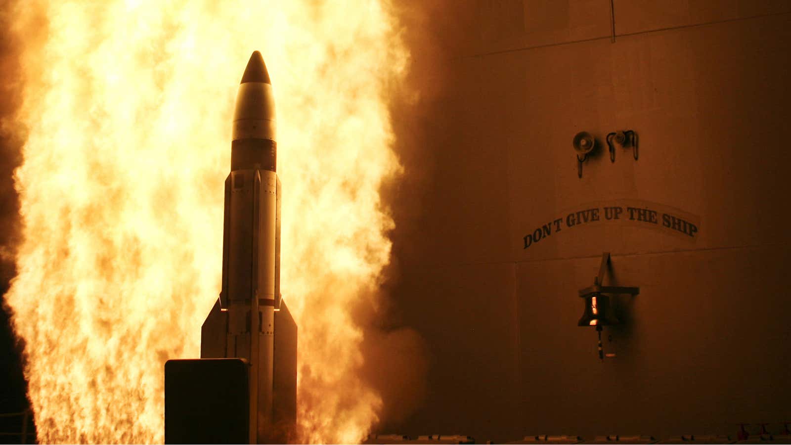 In 2008, the US launched a missile from a warship to destroy a satellite.