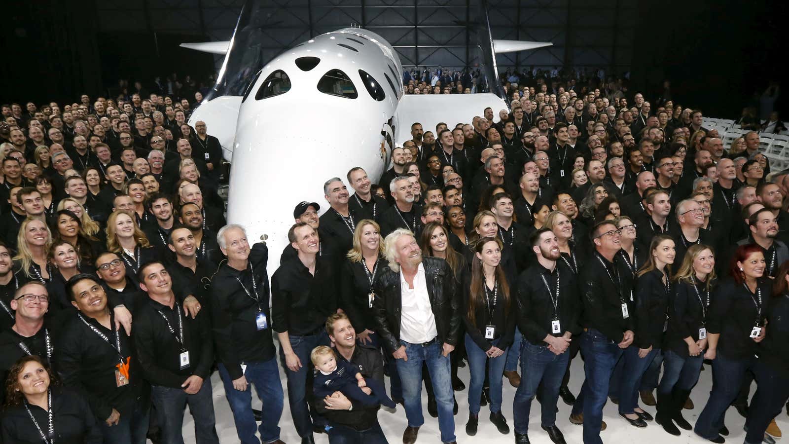 Branson and company look to the future in this 2016 photo.