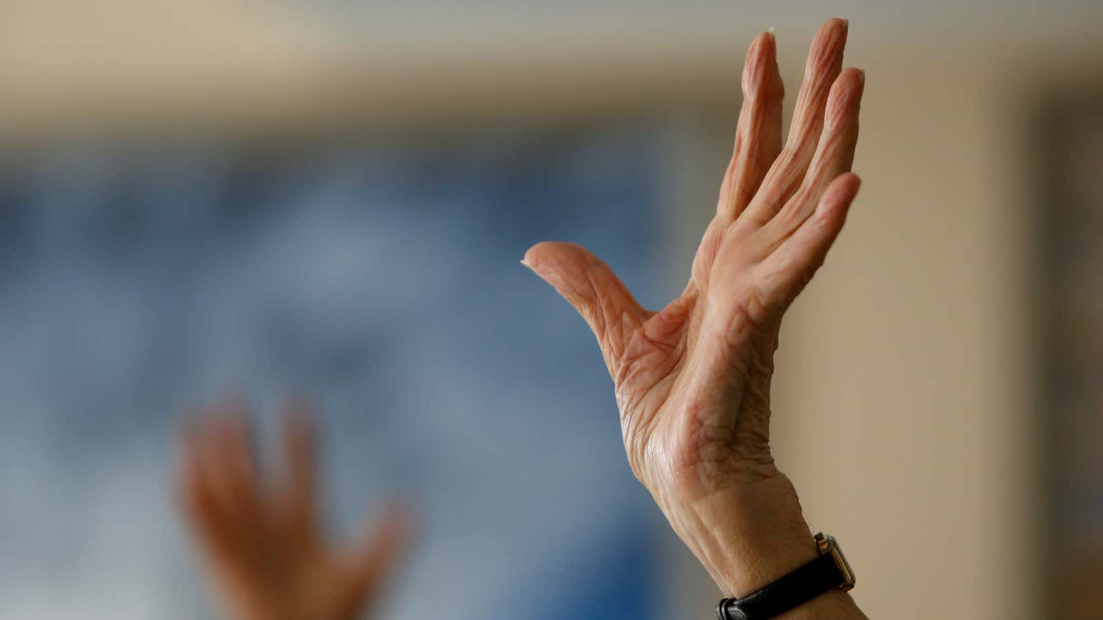 Parkinson’s disease causes difficulty moving, starting with hand tremors.