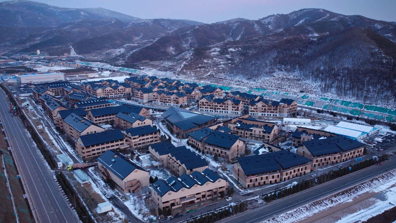 The Zhangjiakou Winter Olympic Village at the 2022 games.