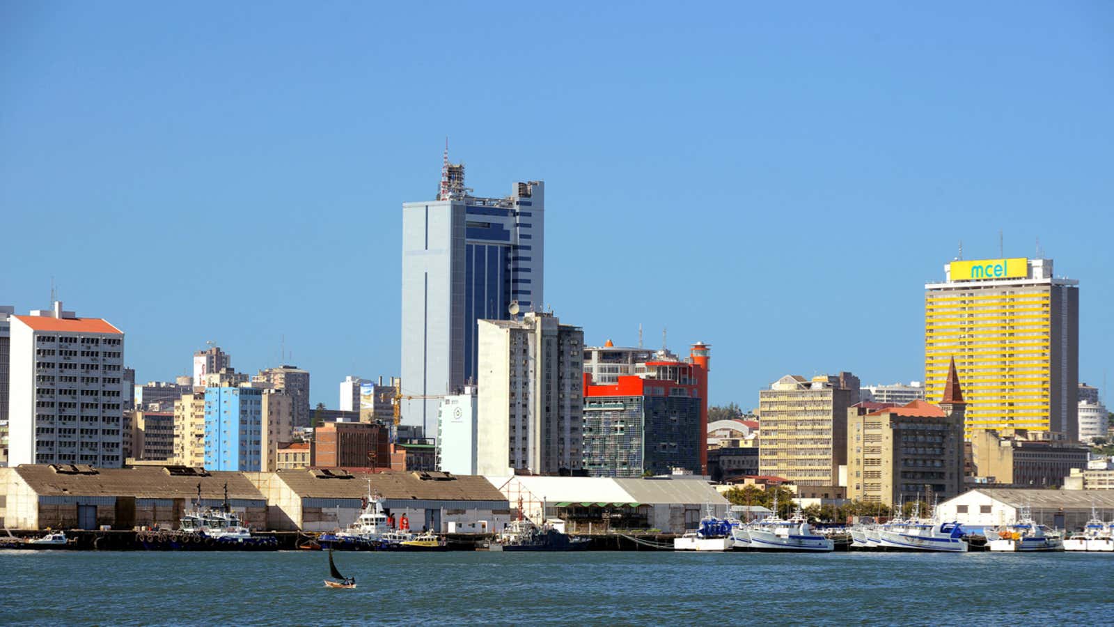 Maputo’s seaside skyline.