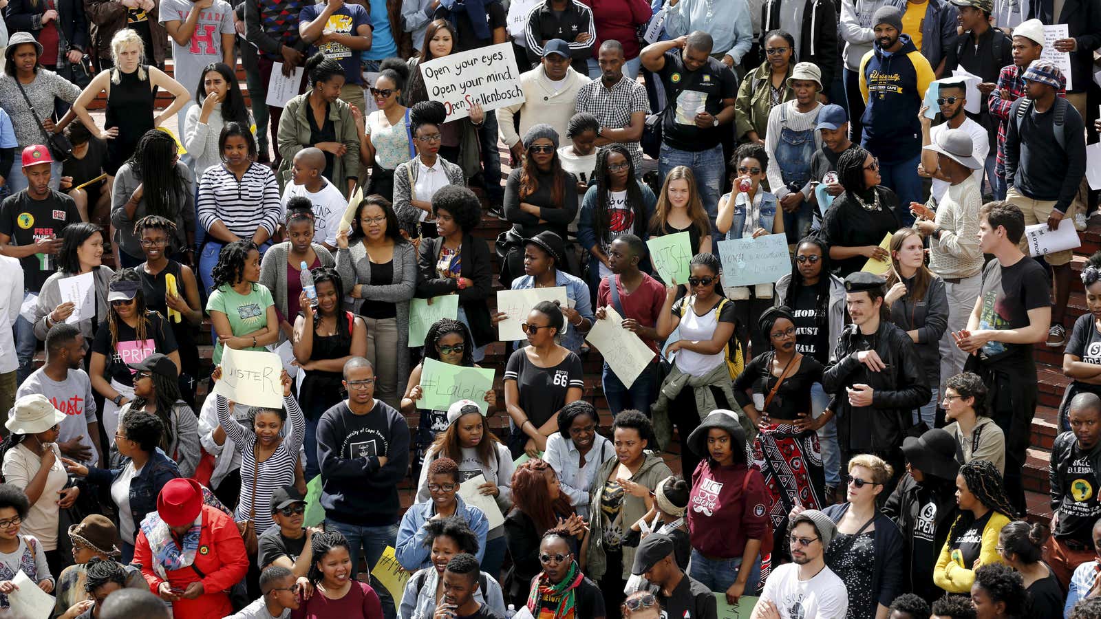 South African students challenge authorities—again.