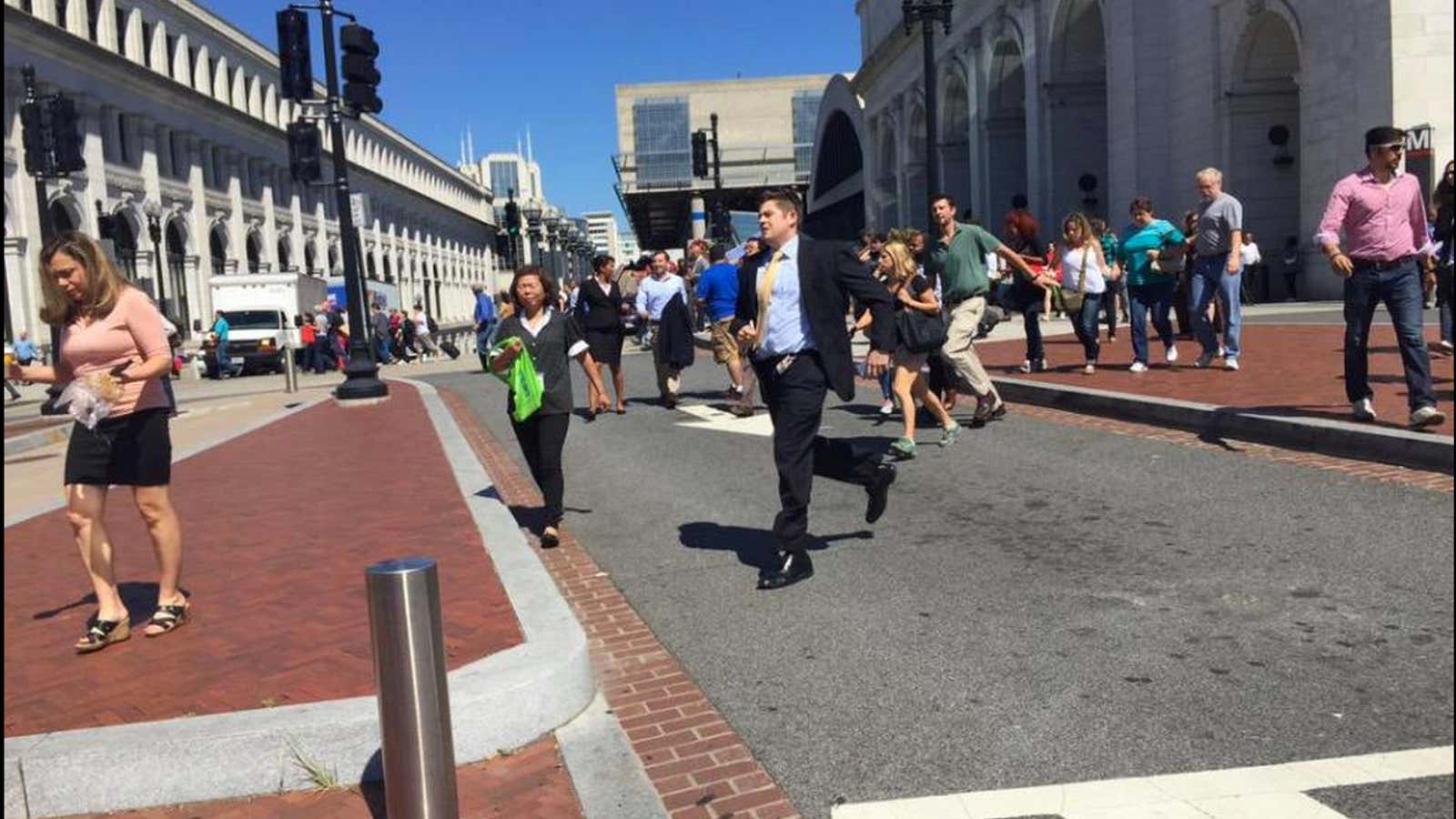 Washington DC’s Union Station is evacuated after a shooting