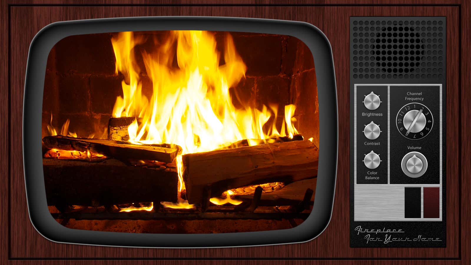 A fireplace for your TV.